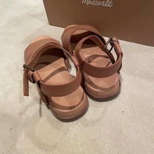 Tan sandals only worn once.